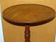 A Great 18th C Pa Queen Anne Mahogany Tilt Top Candlestand Dish Top Old Surface Primitives photo 2