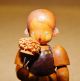 Vintage/antique Hand Carved Wood Miniature Little Girl Figurine German / Swiss Carved Figures photo 3