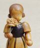 Vintage/antique Hand Carved Wood Miniature Little Girl Figurine German / Swiss Carved Figures photo 7