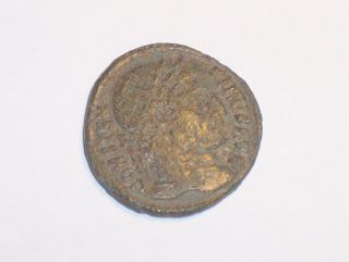 Roman Bronze Coin Constantine I A.  D.  307 - 337 Wreath photo