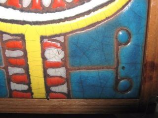 Panos Valsamakis Mid Century Modern Tile Artwork Picture photo