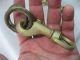 Solid Brass Swivel Pair Chain Hook Vintage Hooks & Brackets photo 1