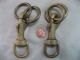 Solid Brass Swivel Pair Chain Hook Vintage Hooks & Brackets photo 2
