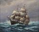 Vintage William Paskell Maritime Seascape Clipper Ship O/c Oil Painting,  Nr Other Maritime Antiques photo 2