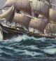 Vintage William Paskell Maritime Seascape Clipper Ship O/c Oil Painting,  Nr Other Maritime Antiques photo 5