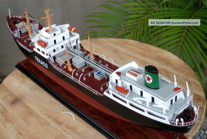 Texaco Oslo Oil Tanker Ship Model - Handmade Wooden Ship Model Model Ships photo