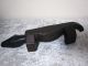 Vintage African Hand Sculpted Carved And Incised Animal Headrest Other African Antiques photo 1
