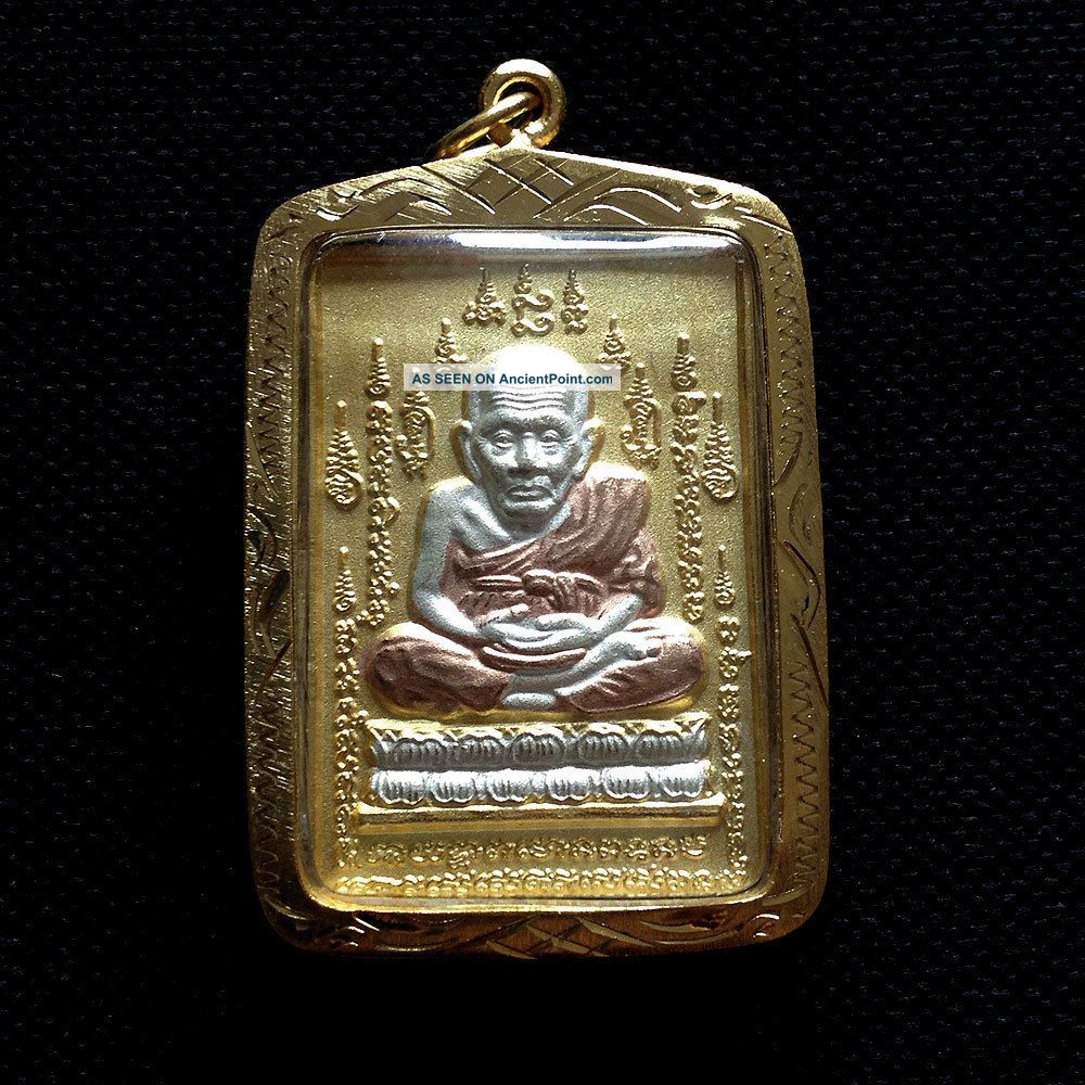 Buddha Thai Amulets Lp Thuad The Legend Master Magic Protect Lucky Success D07 Amulets photo