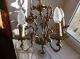 French Vintage 5 Light Chandelier Bird Cage Ornate Patina Bronze Exquisite Chandeliers, Fixtures, Sconces photo 5