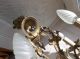 French Vintage 5 Light Chandelier Bird Cage Ornate Patina Bronze Exquisite Chandeliers, Fixtures, Sconces photo 8