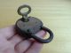Vtg Old Rare German Navy Metal Padlock Door Lock Key Two Anchors Logo Locks & Keys photo 5