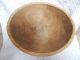 Antique Primitive Out Of Round Hand Turned Wooden Dough Bowl Primitives photo 1