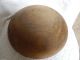 Antique Primitive Out Of Round Hand Turned Wooden Dough Bowl Primitives photo 2