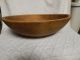 Antique Primitive Out Of Round Hand Turned Wooden Dough Bowl Primitives photo 3