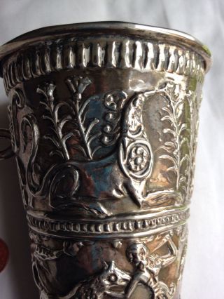 Sterling Silver Greek Drinking Cup Hand Made By E Zolotas photo