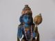 Religious Hindu God Hanuman Antique Wooden 9.  5 