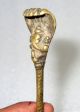 1800 ' S Antique Old Rare Brass Hand Carved Hindu God Ganesha Figurine Holy Spoon India photo 6