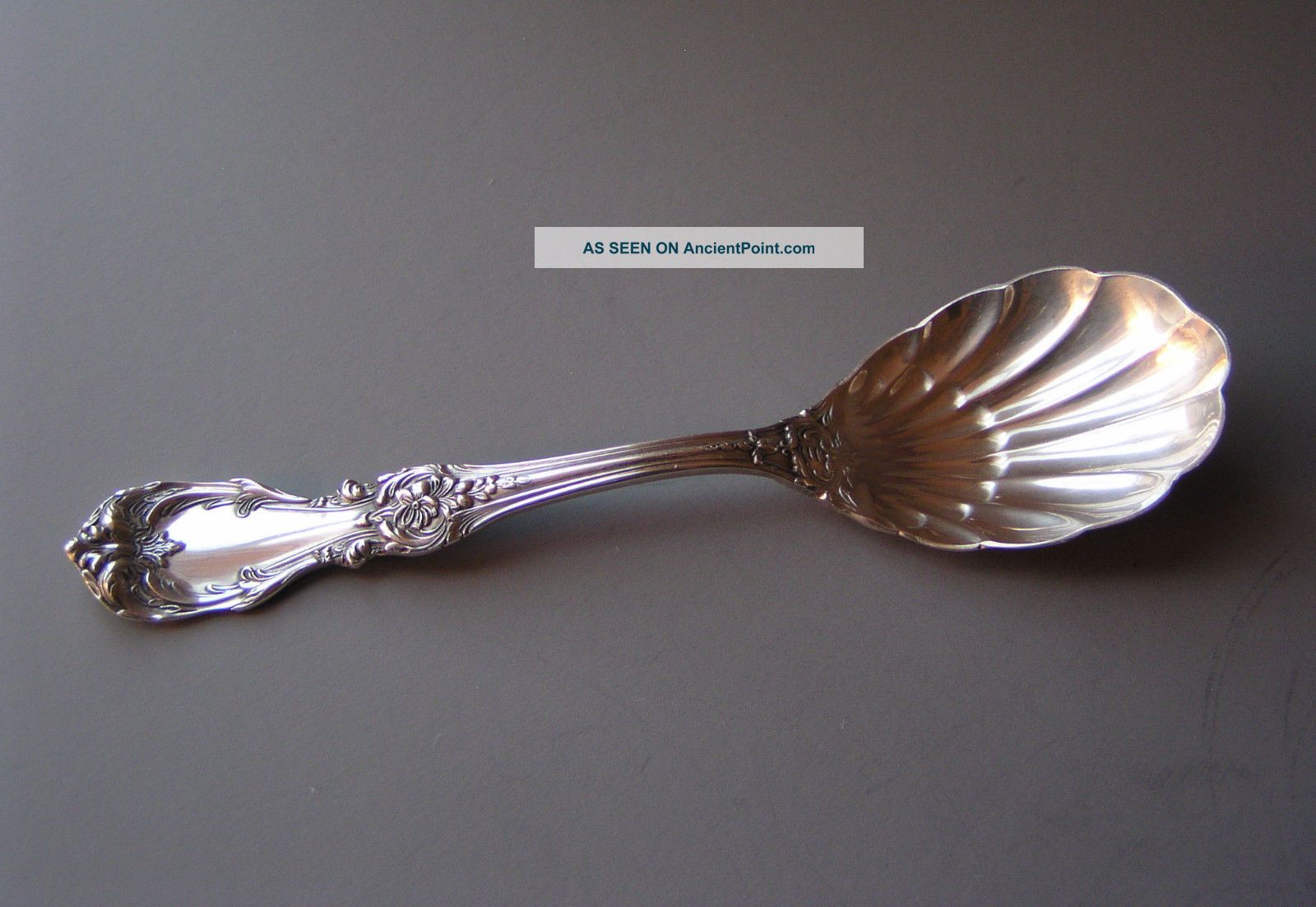 Reed And Barton Sterling Burgundy Sugar Shell,  6 