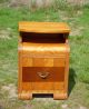 Antique Art Deco Waterfall Nightstand End Table Stand Cabinet Walnut C 1920 - 30 ' S 1900-1950 photo 2