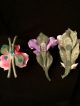Three Capodimonte Vintage Italian Porcelian Flowers Figurines photo 4