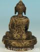 Chinese Old Tibet Brass Handmade Carved Buddha Collect Statue Blessing Ornament Other Antique Chinese Statues photo 2