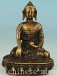 Chinese Old Tibet Brass Handmade Carved Buddha Collect Statue Blessing Ornament Other Antique Chinese Statues photo 4