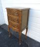 Tall Narrow French Carved Nightstand / End Table / Side Table 7543 1900-1950 photo 3