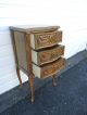 Tall Narrow French Carved Nightstand / End Table / Side Table 7543 1900-1950 photo 6