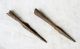 2 Antique Ancient Roman Artifact - Triple Blade Iron Arrowhead Arrow Head 03 Roman photo 1