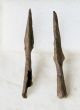 2 Antique Ancient Roman Artifact - Triple Blade Iron Arrowhead Arrow Head 03 Roman photo 7