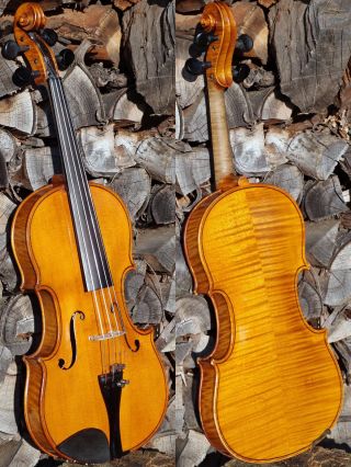 Fine Antique Czech Violin Labelled A.  Kreuzinger,  Znaim,  1923.  Outstanding Tone photo