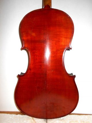 Vintage Old Antique Full Size 2 Pc Back Violin - photo