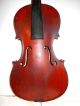Vintage Old Antique Full Size 2 Pc Back Violin - String photo 6