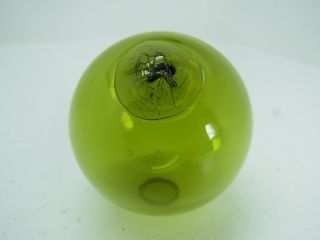 (1345) 2.  22 Diameter 7.  0 Circ.  Japanese Curio Glass Float Ball Net Buoy photo