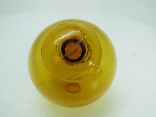 (1344) 2.  38 Diameter 7.  5 Circ.  Japanese Curio Glass Float Ball Net Buoy photo