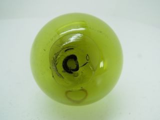 (1348) 2.  22 Diameter 7.  0 Circ.  Japanese Curio Glass Float Ball Net Buoy photo