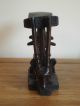 Offer Wonderful Old African Wooden Double Carved Figure Stool / Pillow Other African Antiques photo 2
