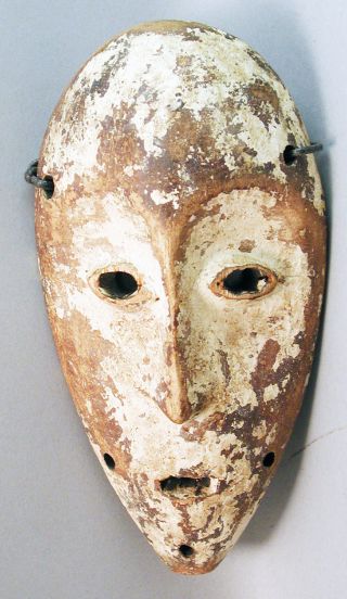 Tribally Lega Artifact Handheld Wood Passport Mask Ancestral Drcongo Ethnix photo