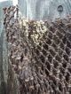 Vintage Japanese Fishing Net Bag With Ceramic Weights Fishing Nets & Floats photo 1