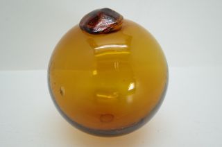 (1315) 3.  98 Diameter Japanese Curio Glass Float Ball Net Buoy photo