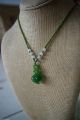 Natural Bright Green Jade Nephrite Hand - Carved Spiral Jade Pendant Necklaces & Pendants photo 2