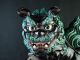 B9302:japanese Old Kutani - Ware Colored Dragon Sculpture Big Lion Statue Other Japanese Antiques photo 6