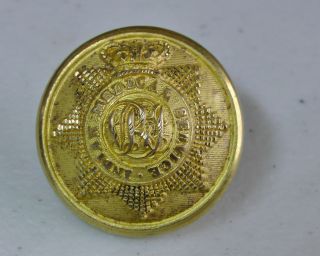 1877 - 1901 Qvc British Indian Medical Services 24mm Gilt Officers Button Jennens photo