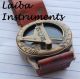 Brass Pocket Style Brass Wrist Watch Maritime Marine Sundial Compass Compasses photo 3