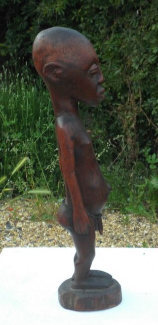 Offer For Wonderful Old African Wooden Carved Medium Sized Figure 10 photo