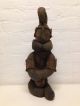 Nigeria: Rare And Old Tribal African Ibibio Fetisch Figure. Sculptures & Statues photo 1