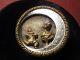 Lg Figureal Antique Victorian Picture Button Serenade Scene From Opera Pagliacci Buttons photo 2