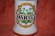 Vintage Hand Painted Apothecary Sanicula White Porcelain Jar Canister Gold Trim Bottles & Jars photo 1