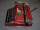 Special Wrinkle Paint Burgundy Maroon Olympia Sm2 Typewriter 1950s - Typewriters photo 4