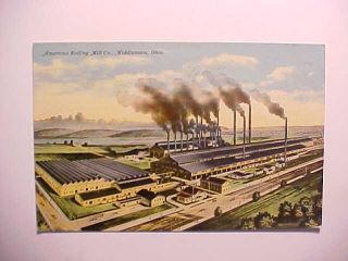 1912 Postcard View Of Middletown Ohio Armco American Rolling Mill Co.  Vg, photo